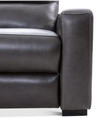 Gabrine Leather Power Recliner, Created for Macy's
