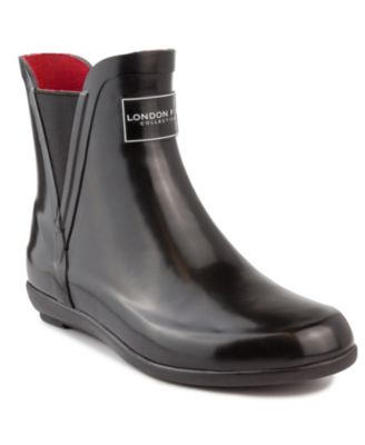 london fog piccadilly women's chelsea waterproof rain boots