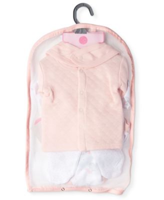 Baby Girls Ballerina Mouse 9 Piece Quilted Layette Gift Set