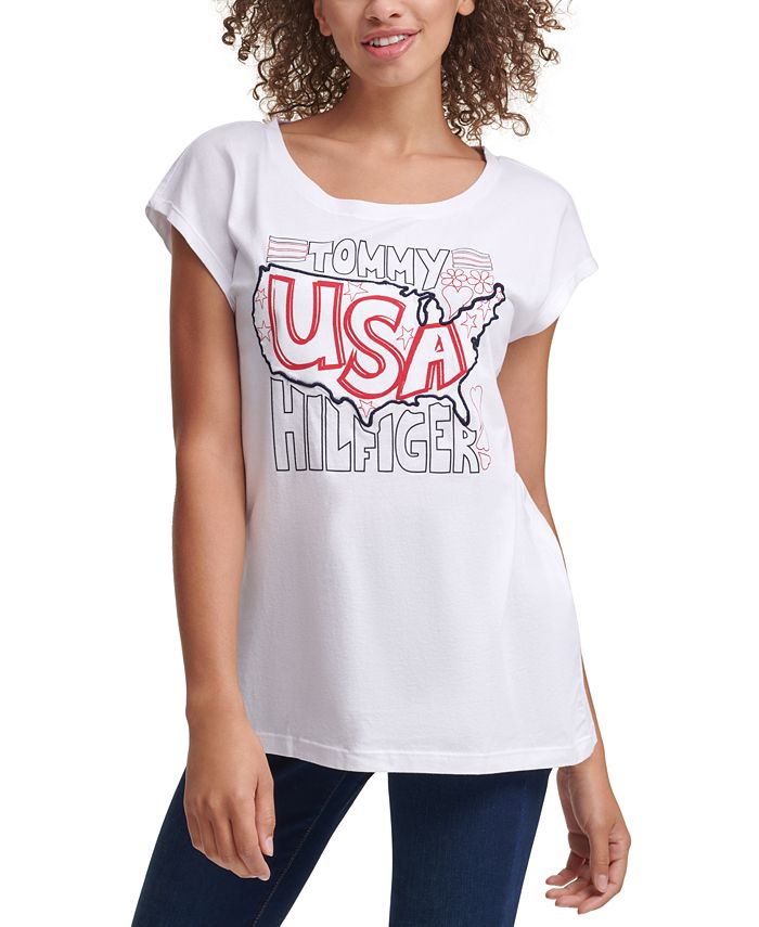 Eastern suge kaste Tommy Hilfiger USA Logo T-Shirt - Macy's