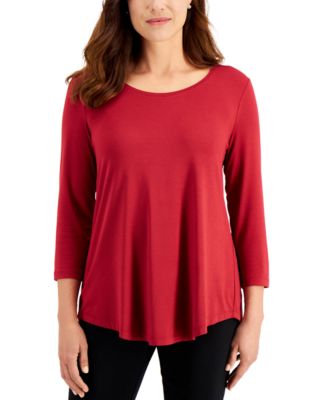 JM Collection - 3/4-Sleeve Top