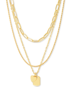 image of Steve Madden Gold-Tone Mixed Chain 20