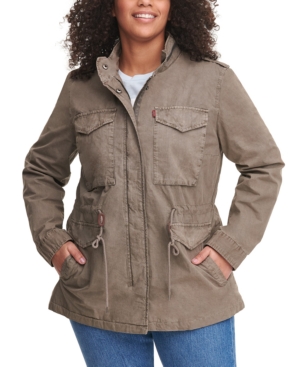 Levi's Trendy Plus Size Cotton Utility Jacket