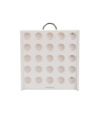 Mind Reader - Coffee Pod Storage Wall, Storage Cabinet for 50 Pods, Single Serve Coffee Pod Locking Storage Unit with Handle, Holds 50 Pods