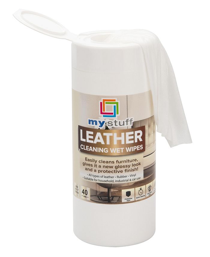Mind Reader AllPurpose Leather Cleaning Wipes, Leather Cleansing Wipes