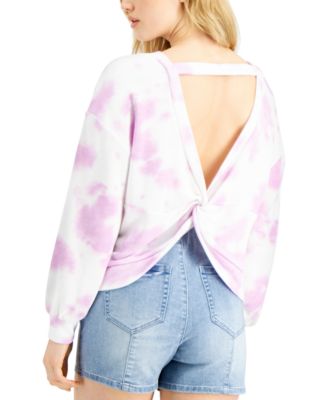 twist back sweatshirt