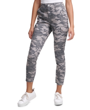 Calvin Klein Jeans Camo-Print Skinny Cargo Pants