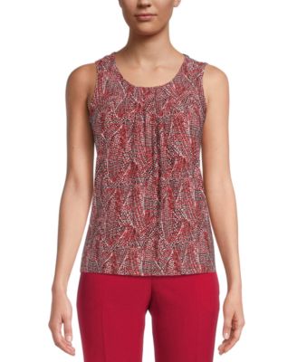 Kasper - Printed Sleeveless Top