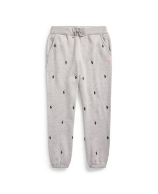 Polo Ralph Lauren Little Boys Pink Pony Fleece Jogger Pant - Macy's