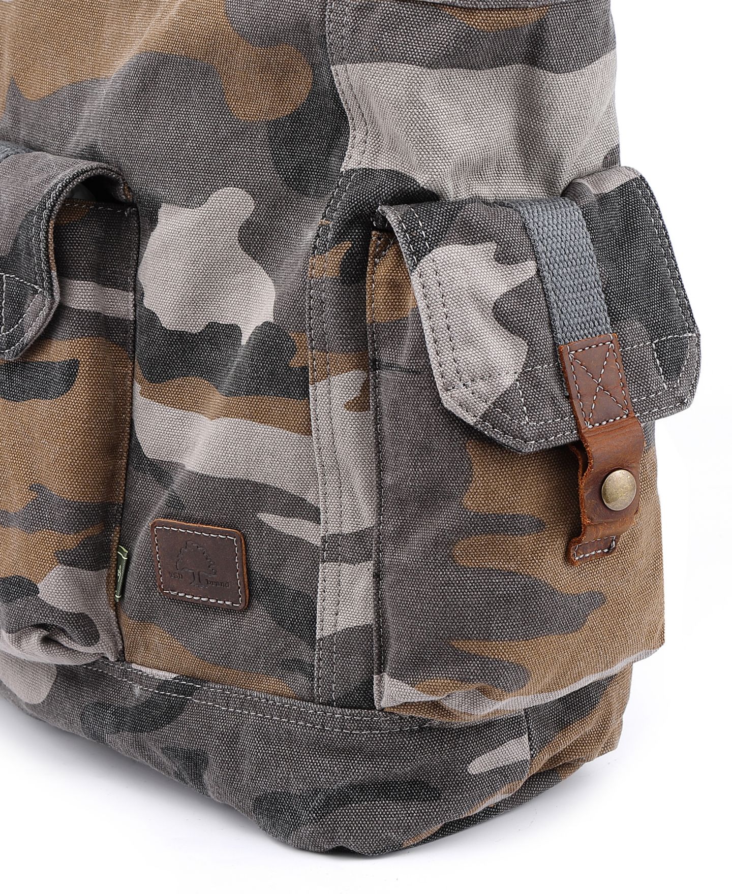 Женская сумка TSD BRAND Camo Canvas, цвет: Серый — фото 9