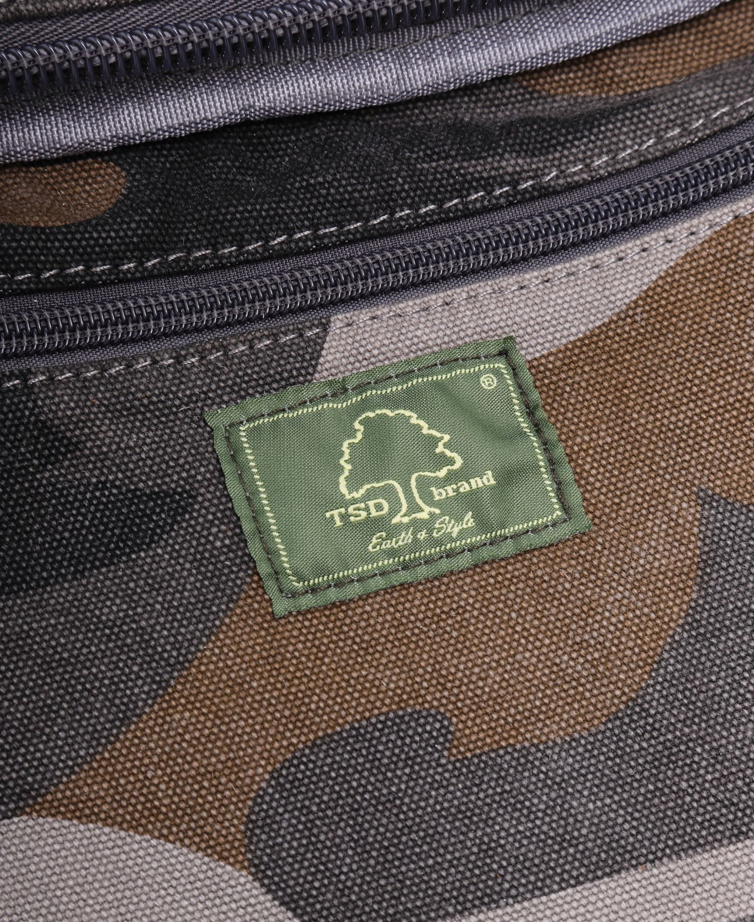 Camo Canvas Messenger Bag