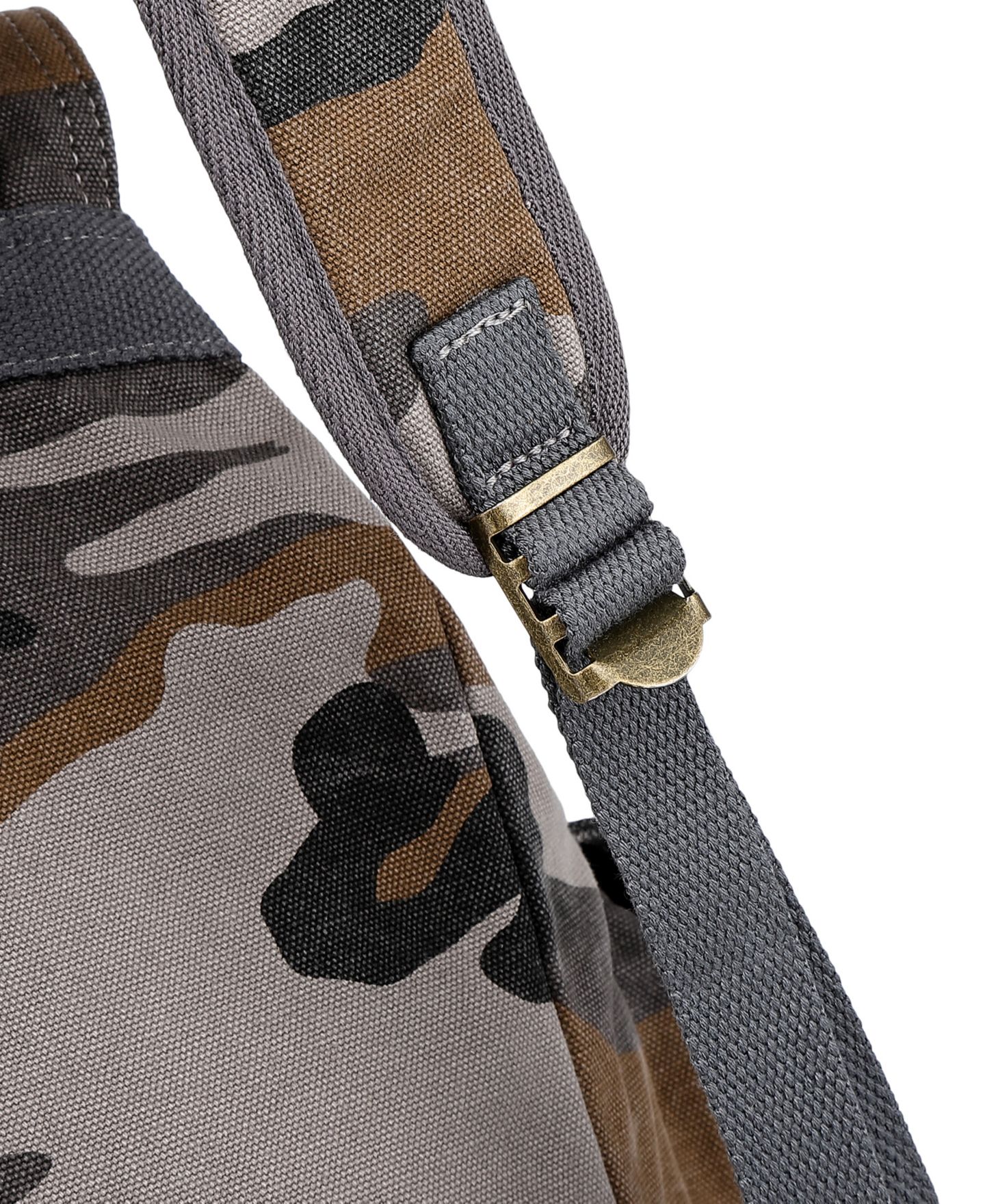 Рюкзак TSD BRAND Camo Canvas, цвет: Серый — фото 9