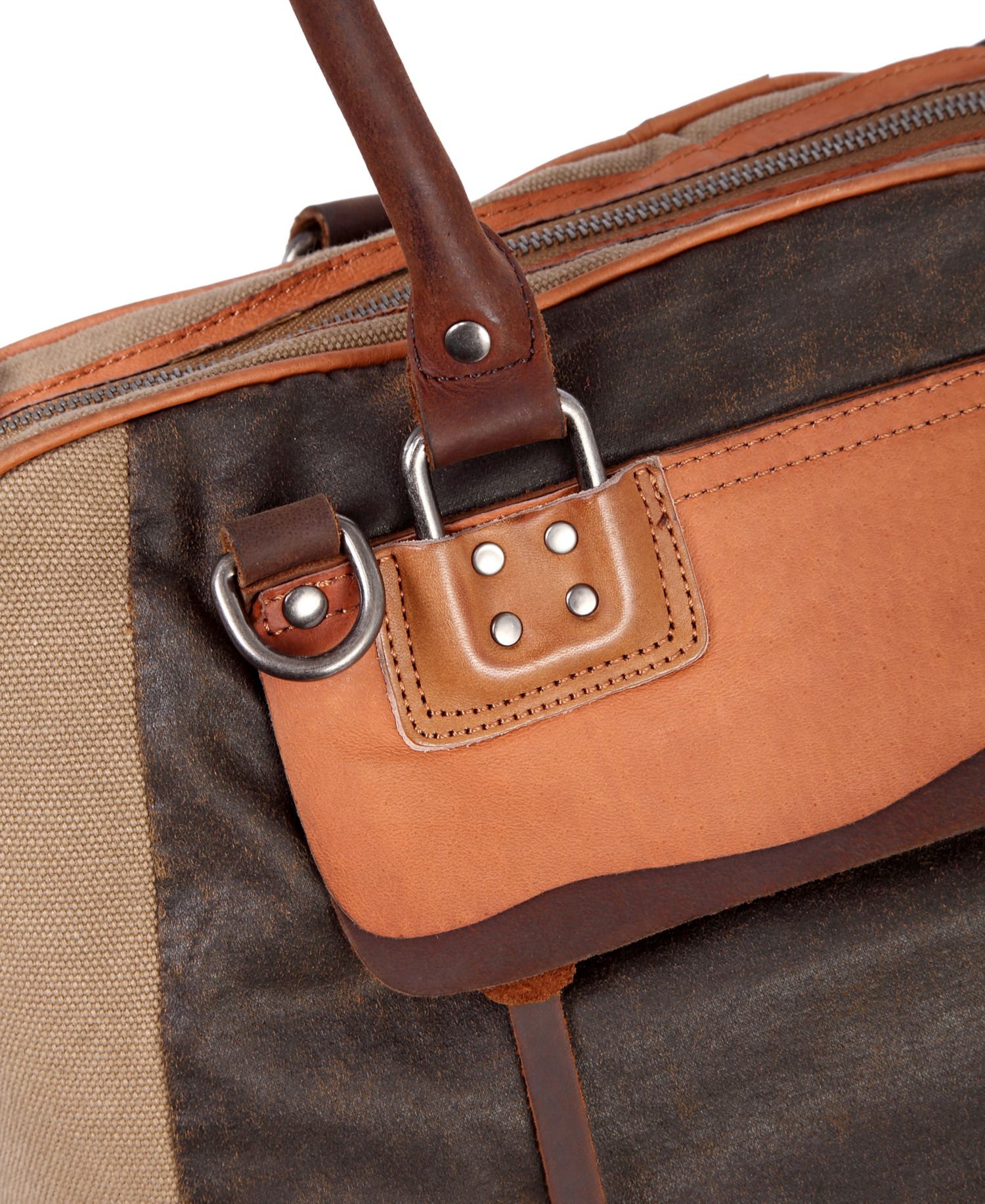 Tapa Canvas Satchel Bag