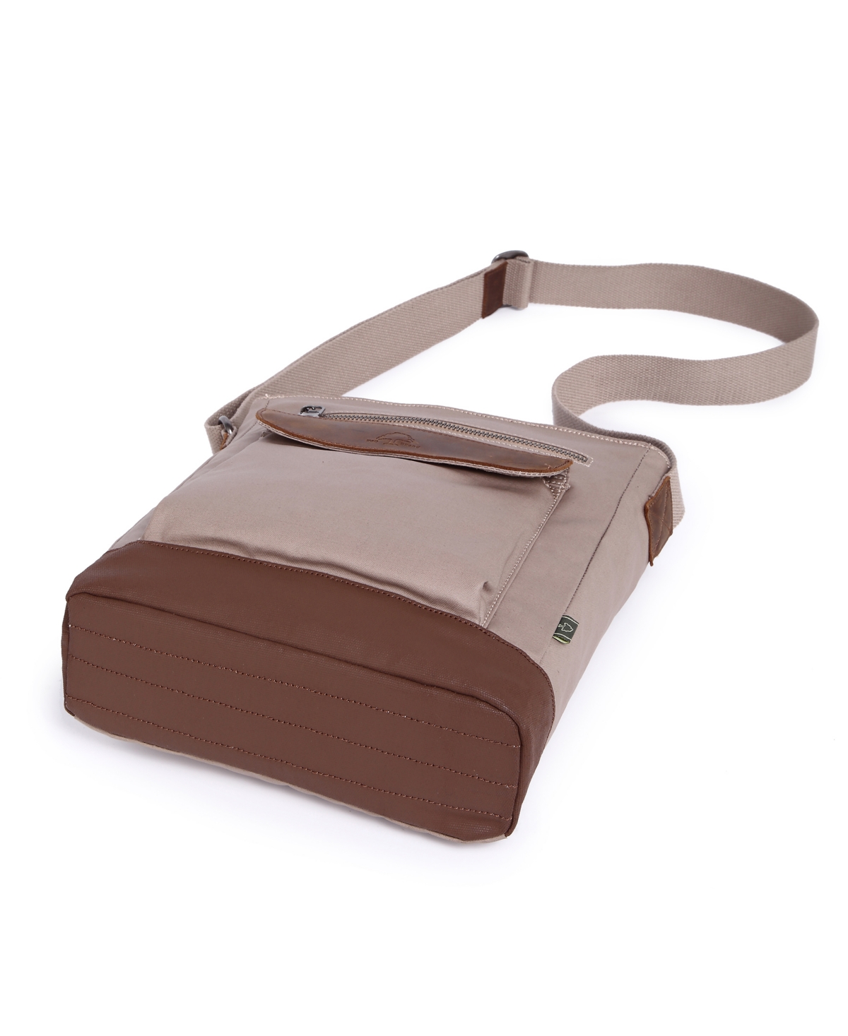 Tsd Brand Urban Light Canvas Crossbody Handbag In Beige
