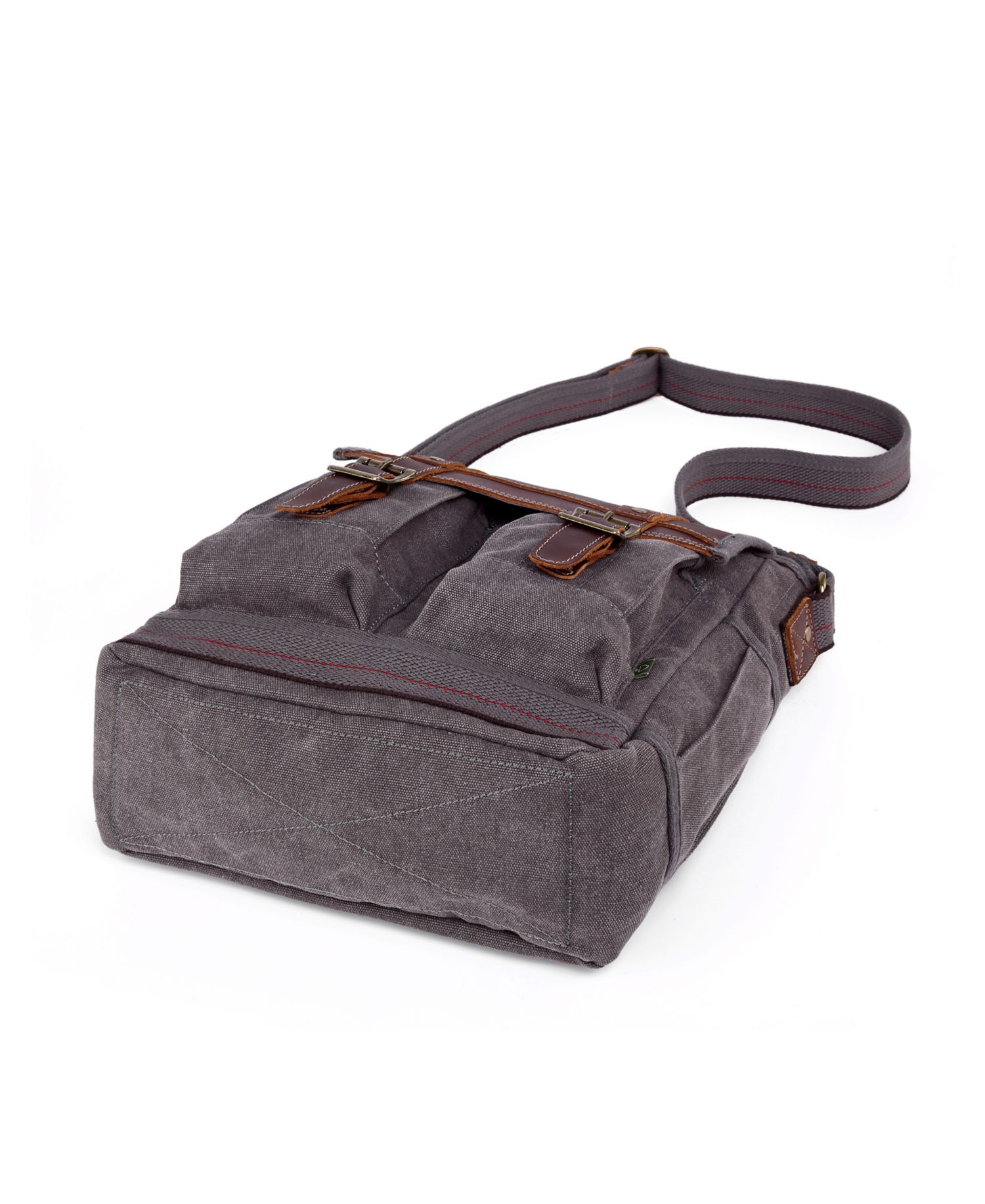 Turtle Ridge 4-Pocket Canvas Crossbody Bag