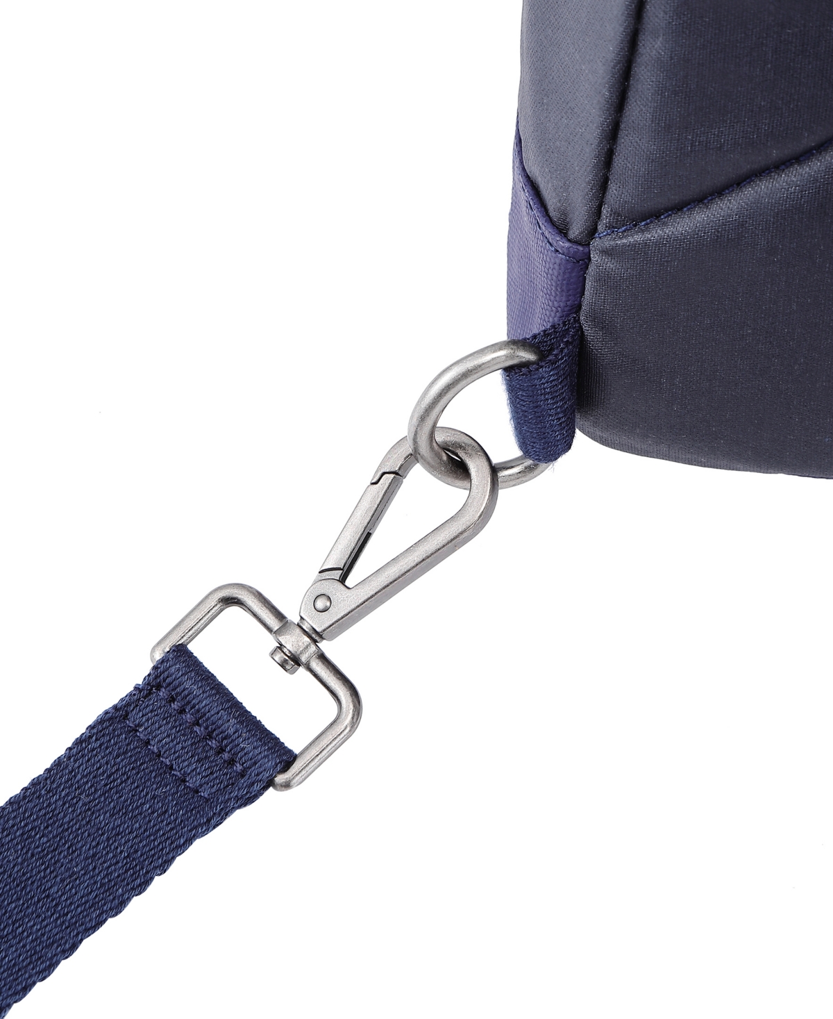 Tsd Brand Urban Light Coated Canvas Sling Bag In Navy