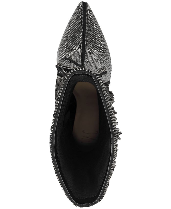 Ismeria fringe bling sales booties