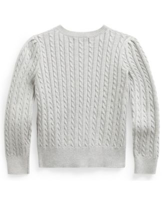 Polo Ralph Lauren Toddler Girl Cable-Knit Cotton Cardigan