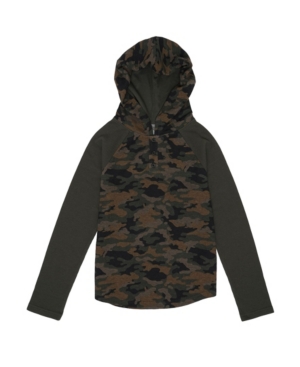 image of Epic Threads Big Boys Long Sleeve Camo Hooded Thermal Sweatshirt