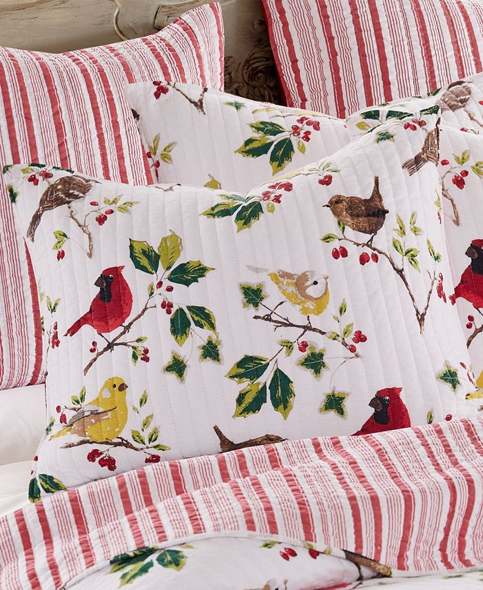 Levtex Joybirds Watercolor Etched Reversible Quilt, Twin Macy's