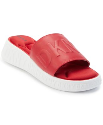 dkny red sandals