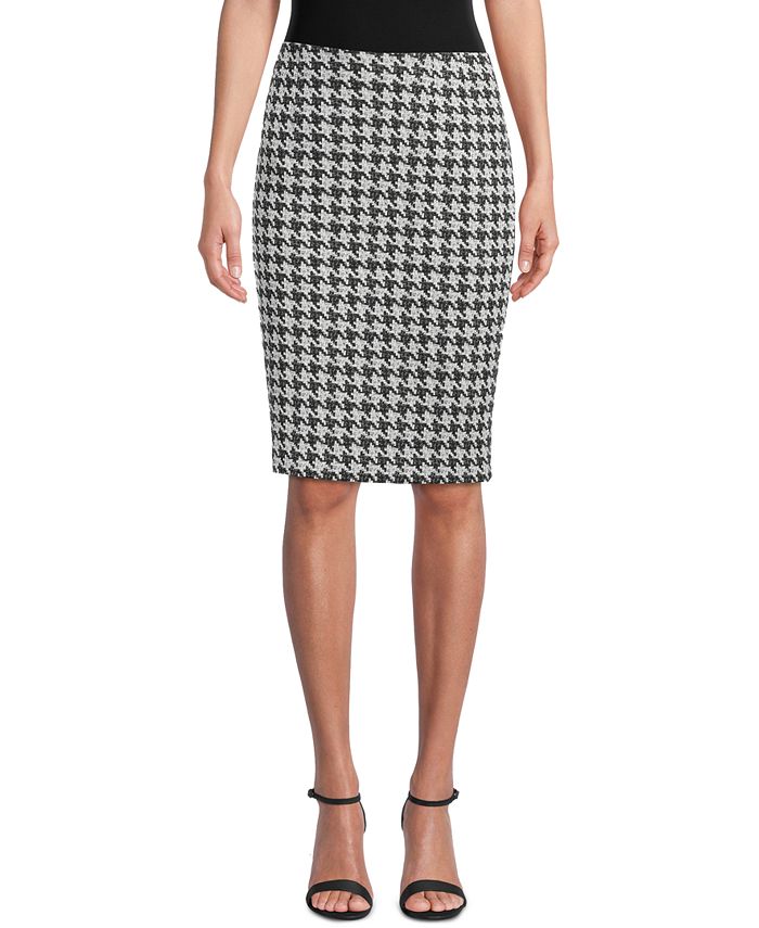 Kasper Petite Houndstooth Print Pencil Skirt And Reviews Wear To Work