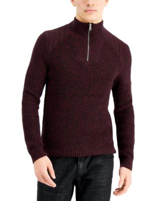 INC International Concepts - Men's Quarter-Zip Sweater