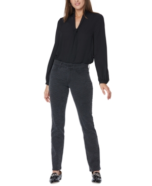 image of Nydj Marilyn Tummy-Control Straight-Leg Jeans
