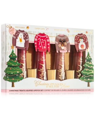 Too Faced - 4-Pc. Christmas Snuggles & Melted Kisses Liquid Lipstick Set