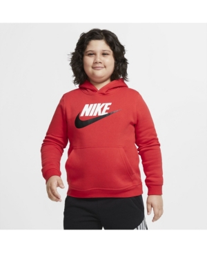 image of Nike Big Boys Club Fleece Extended Size Sportswear Pullover Hoodie
