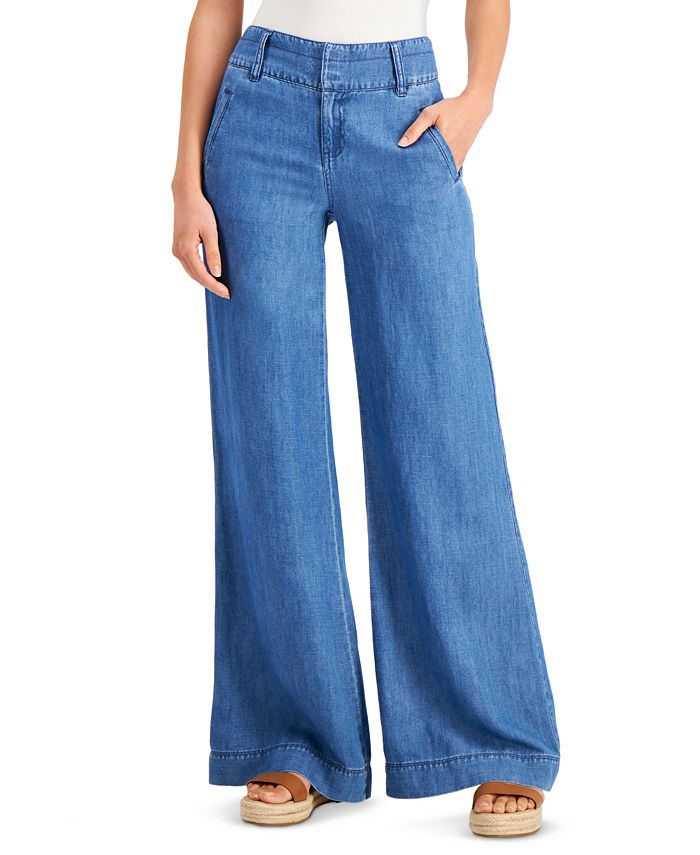 INC International Concepts INC Petite Wide-Leg Jeans, Created for Macy ...