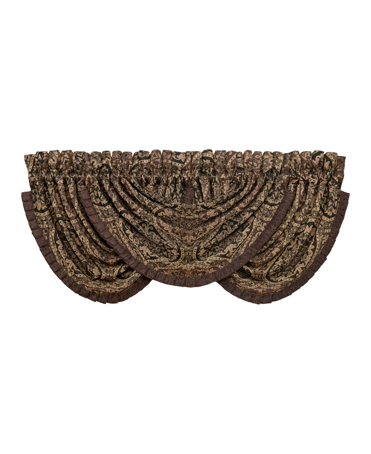 J Queen New York Jordan Waterfall Window Valance, 33" x 49"