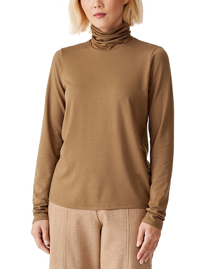 Eileen fisher cheap scrunch neck top
