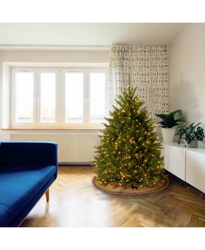 National Tree Company National Tree 4.5' Dunhill Fir Hinged Tree with 450 Clear Lights Macy's