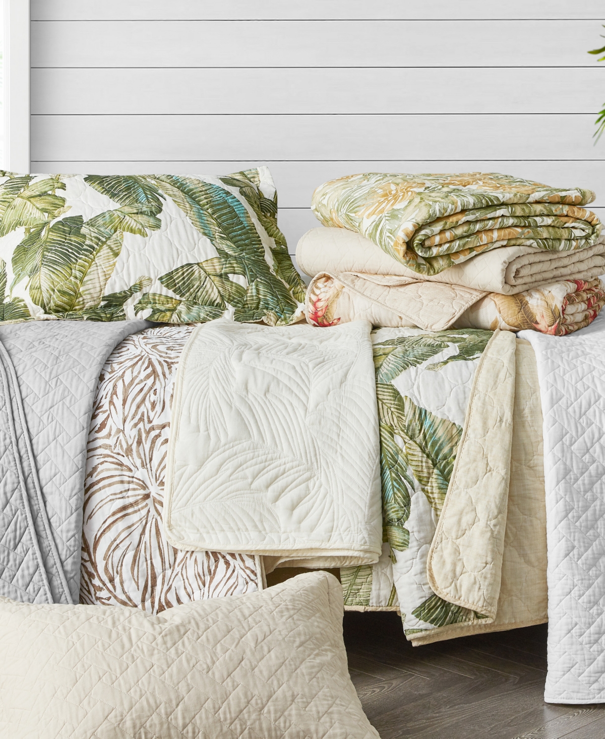 Tommy Bahama Home Solid Reversible -Piece Quilt Set