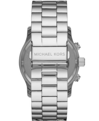 New Michael kors silver pave black Acetate watch ONLY $110 Michael Kors Petite Emery Pavé Silver-Tone Double  main image 4
