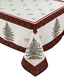 Christmas Tree Tartan Multicolored 60x84 Tablecloth