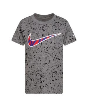 image of Nike Toddler Boys Splatter Print Swoosh Logo T-Shirt