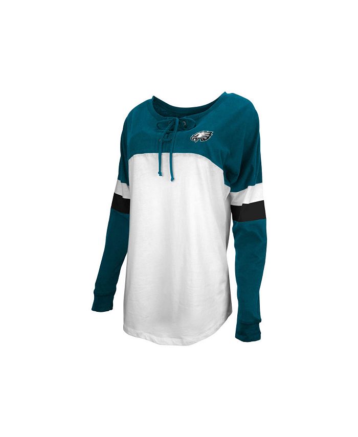 eagles lace up shirt