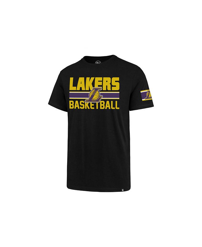 47 Brand Los Angeles Lakers Men's Half Court Super Rival T-Shirt - Macy's