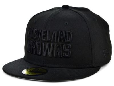 New Era Cleveland Browns Black On Black 59FIFTY Cap - Macy's