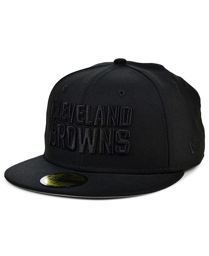 New Era - Cleveland Browns Black on Black 59FIFTY Cap
