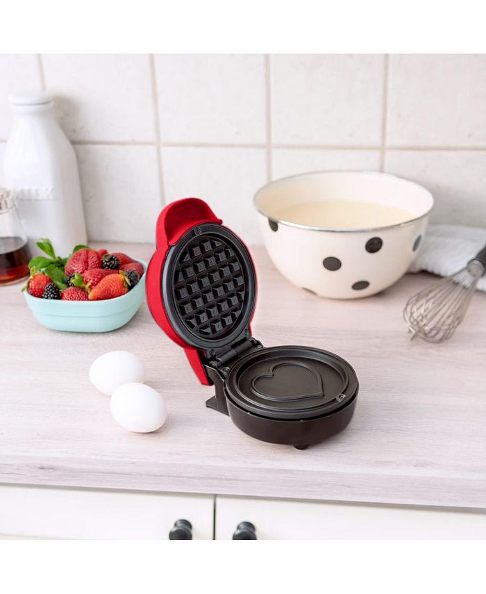 Bella Mini Waffle Maker, Heart Red Macy's