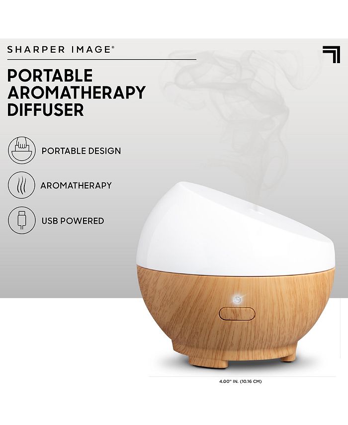 Sharper Image Diffuser Ultrasonic Aromatherapy Portable 50mL Macy's