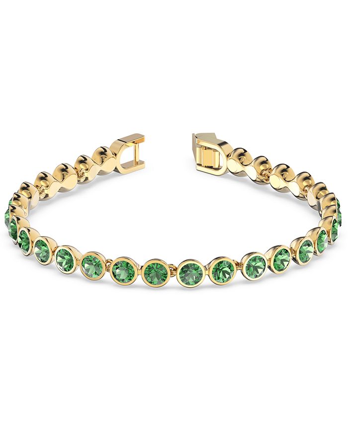 Swarovski GoldTone Crystal Bezel Tennis Bracelet Macy's