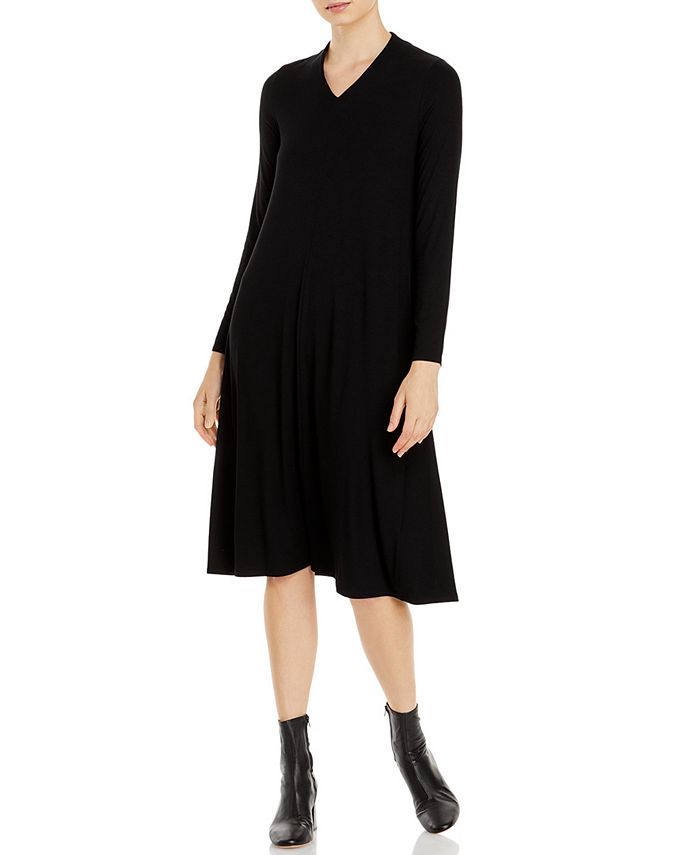 Eileen fisher discount long black dress