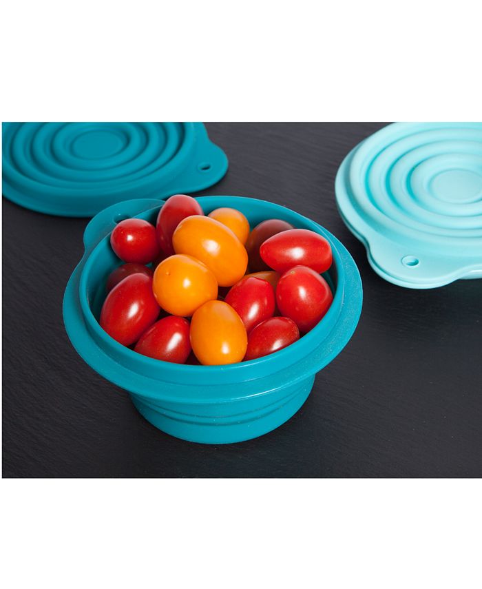 Core Home 12oz. Round Collapsible Silicone Food Storage Containers