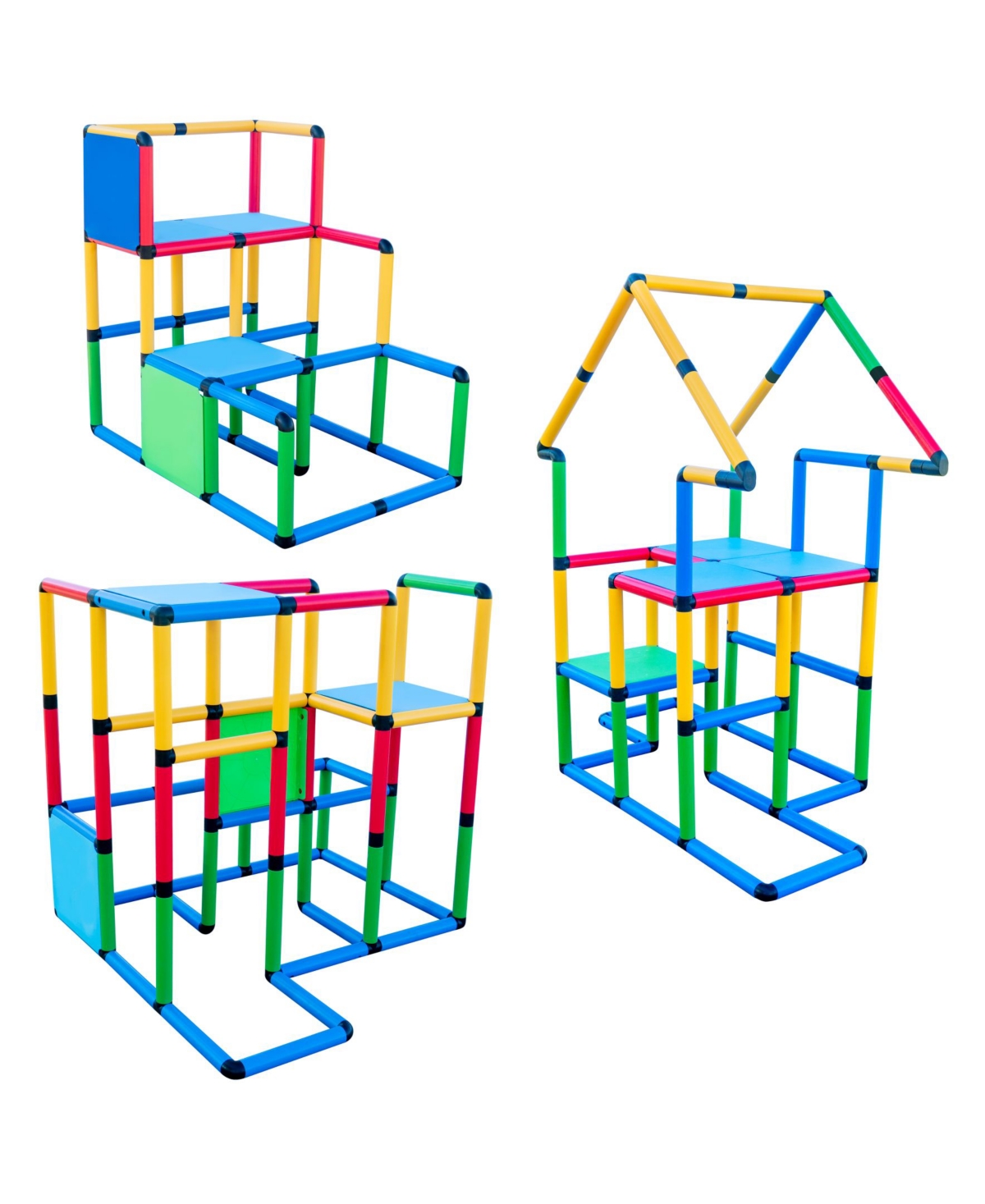 Shop Funphix Create And Play Life Size Structures Deluxe Set, 296 Pieces In Multi