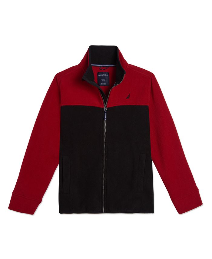 Nautica Little Boys Colorblock Fleece Jacket - Macy's