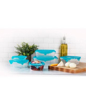Stretch & Fresh 12-Pc. Food Storage Container Set with Silicone Lids